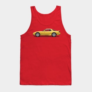 RX7 FD3S Competition Yellow Mica Tank Top
